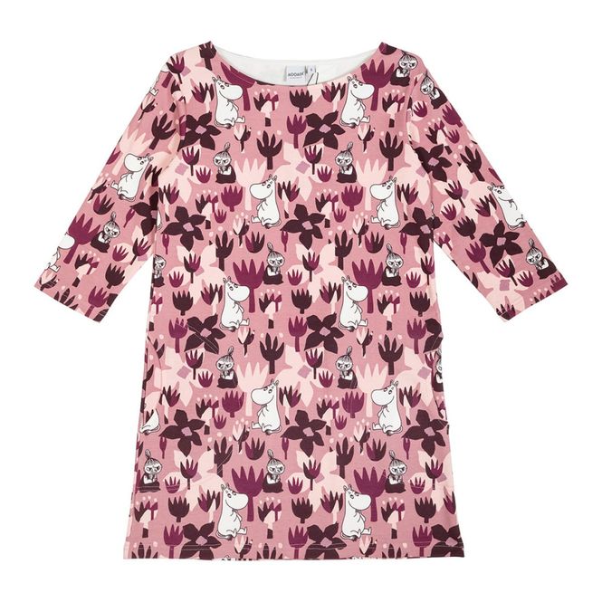 Huvudbild Hilda Tunika Flor Mörkrosa
